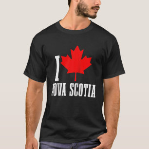 Camiseta Amo Nueva Escocia Maple Leaf Canadá Bandera canadi
