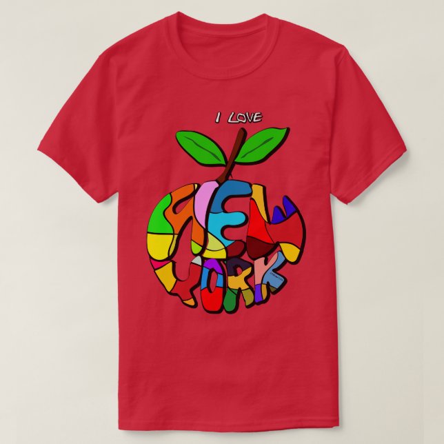 Camiseta Amo Nueva York (Diseño del anverso)