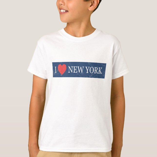 Camiseta Amo Nueva York - Clásico NYC Souvenir Desig (Anverso)