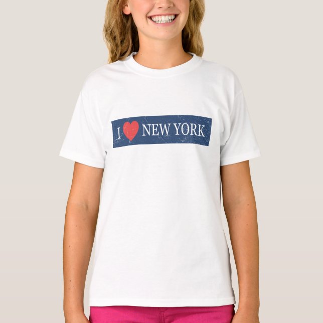 Camiseta Amo Nueva York - Clásico NYC Souvenir Desig (Anverso)