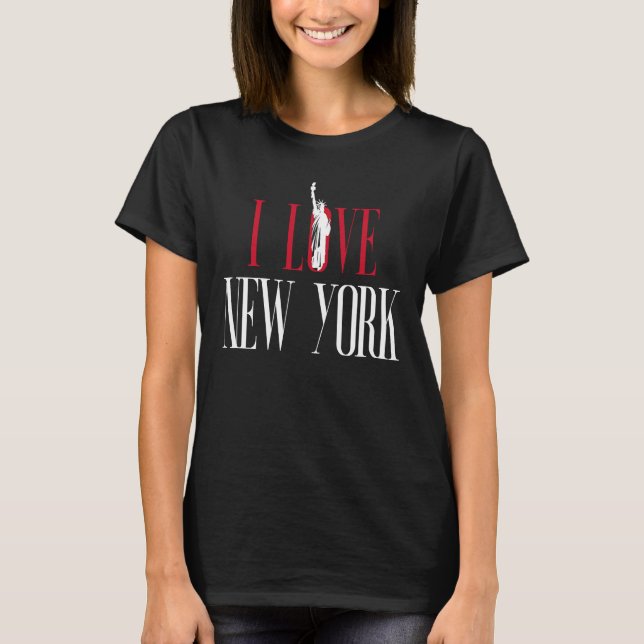 Camiseta Amo Nueva York con estatua de la libertad (Anverso)