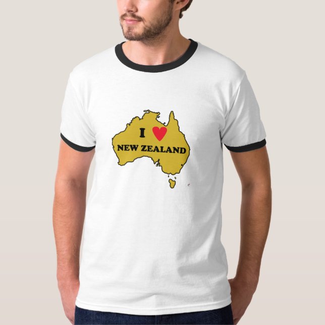 Camiseta Amo Nueva Zelanda (Australia) (Anverso)