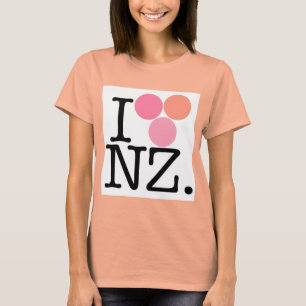 Camiseta Amo Nueva Zelanda - rosa
