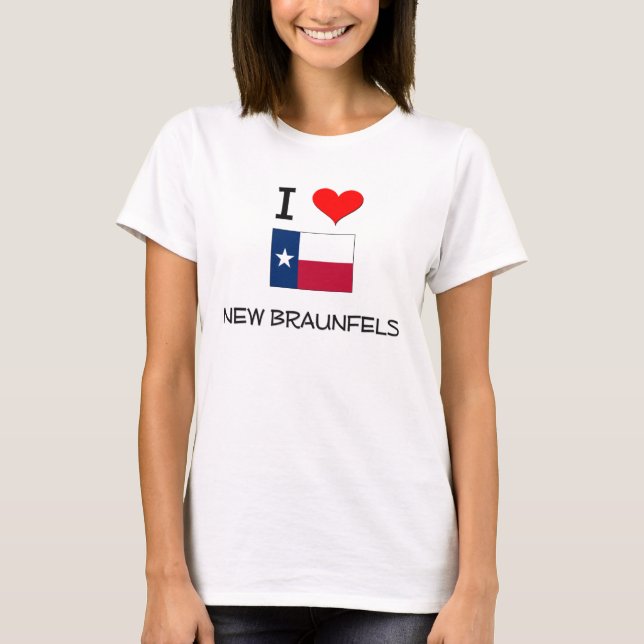 Camiseta Amo nuevo Braunfels Tejas (Anverso)