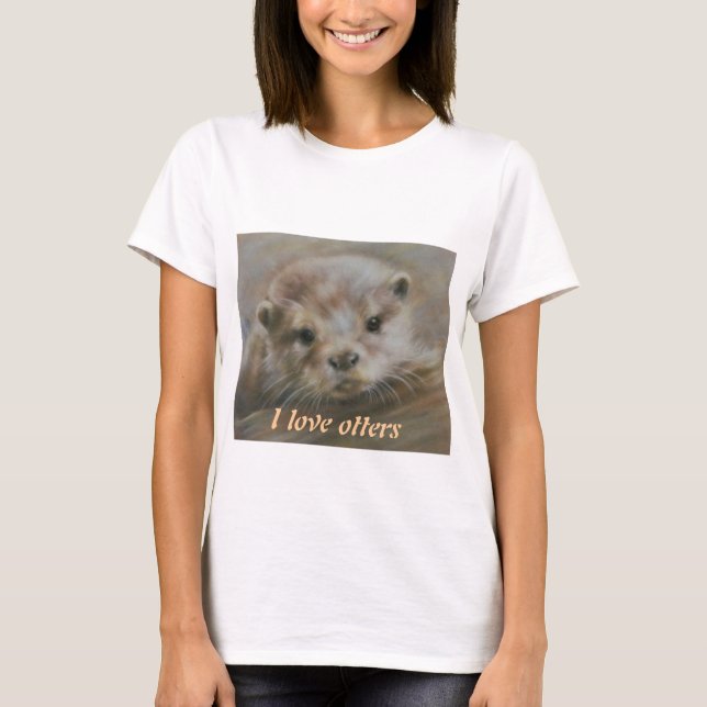 Camiseta Amo nutrias (Anverso)