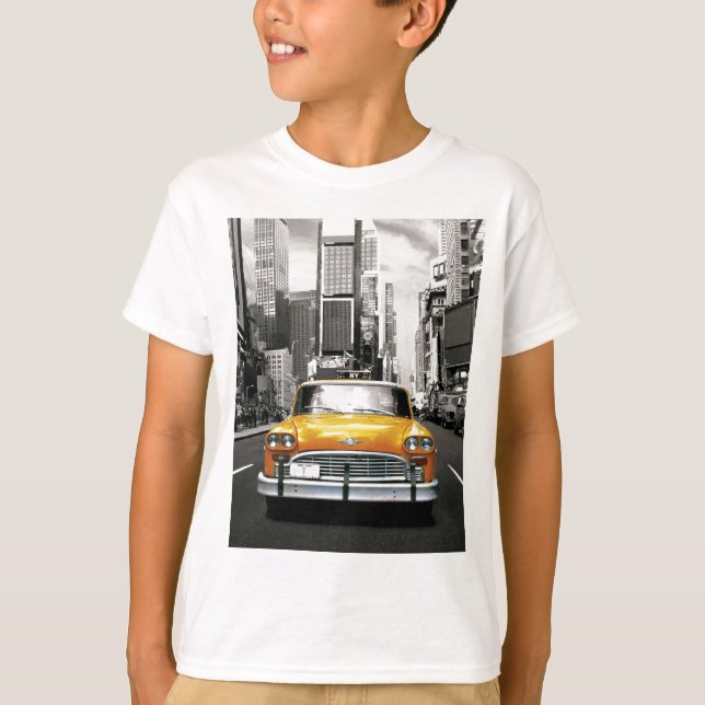 Camiseta Amo NYC - taxi de Nueva York (Anverso)