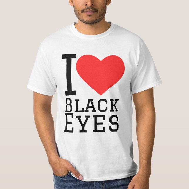 Camiseta Amo ojos negros (Anverso)