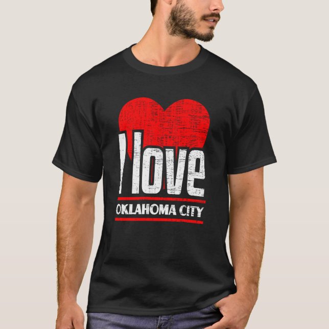 Camiseta Amo Oklahoma Ciudad Mejor Hogar y Corazón Oklaho (Anverso)