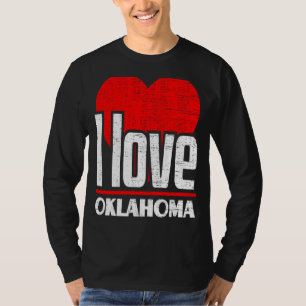 Camiseta Amo Oklahoma Mejor Estado Hogar Corazón Oklahoma