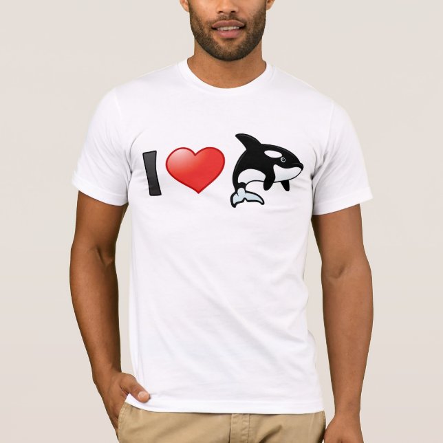 Camiseta Amo orcas (Anverso)
