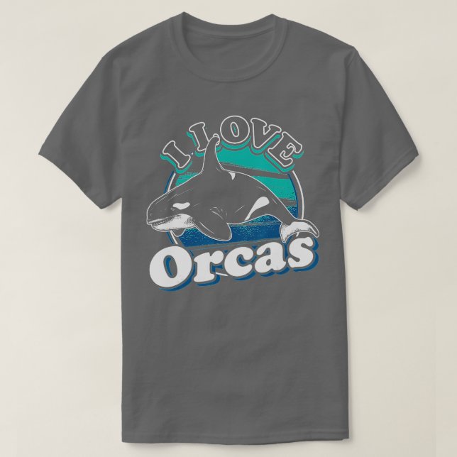 Camiseta Amo Orcas Orca (Diseño del anverso)