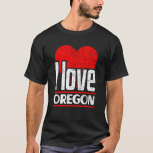 Camiseta Amo Oregon Mejor Estado Hogar I Heart Oregon
