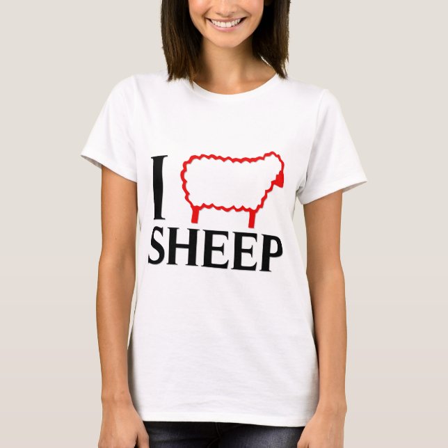 Camiseta Amo ovejas (Anverso)