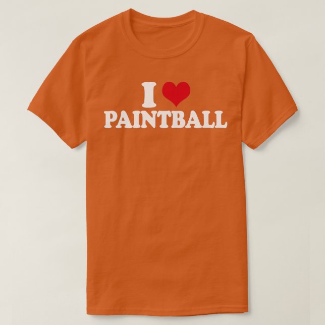 Camiseta Amo Paintball (Diseño del anverso)