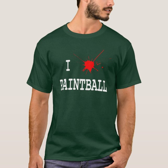Camiseta Amo Paintball (Anverso)