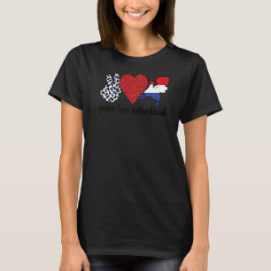 Camiseta Amo Países Bajos Orgulloso Bandera Holandesa Roots