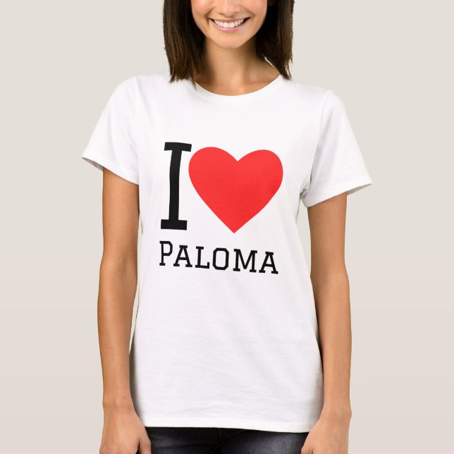 Camiseta Amo Paloma (Anverso)