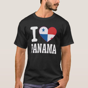 Camiseta Amo Panamá Corazón Recuerdo Orgullo de los Amantes