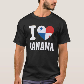 Camiseta Amo Panamá Corazón Recuerdo Orgullo Viajeros Amant