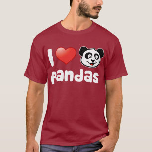 Camiseta Amo pandas
