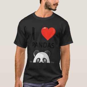 Camiseta Amo Pandas Giant Panda Bear