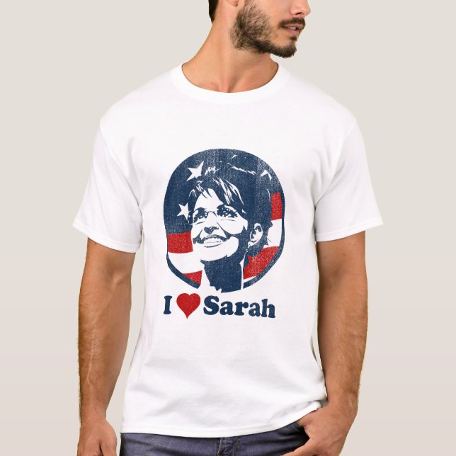Camiseta Amo para mujer de Sarah destruido (Anverso)