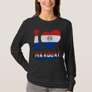 Camiseta Amo Paraguay Orgulloso De Ser La Bandera De Guay P