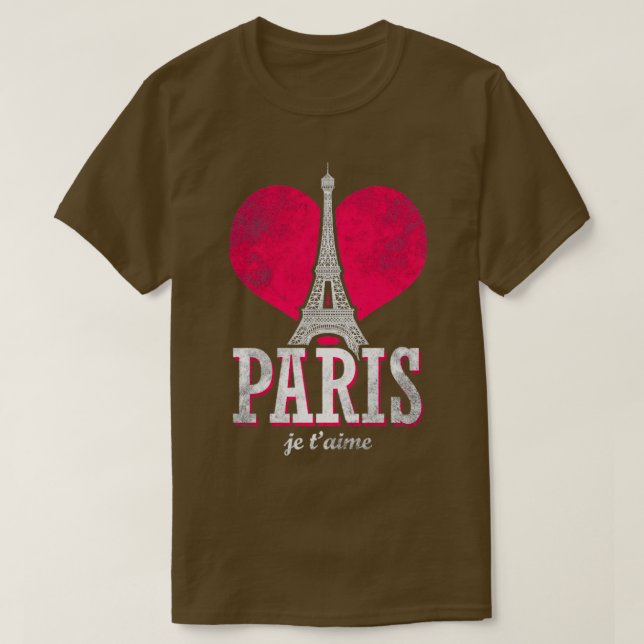 Camiseta Amo París (Diseño del anverso)