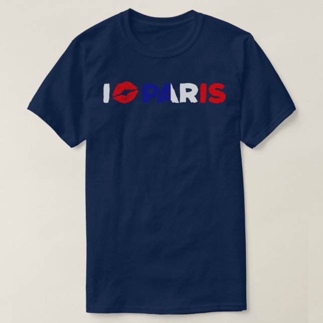 Camiseta Amo París (Diseño del anverso)