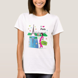 Camiseta Amo París, Francia