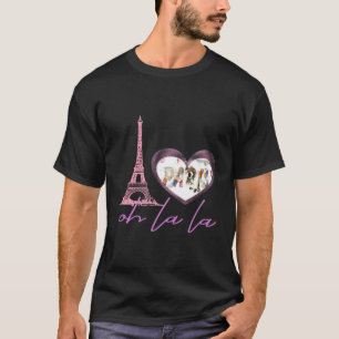 Camiseta Amo París Francia He Torre Eiffel Oh La La