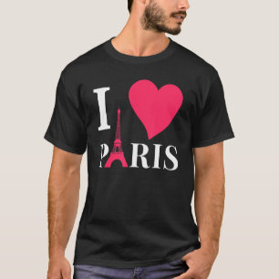 Camiseta Amo París Francia Torre Eiffel Amor Romance