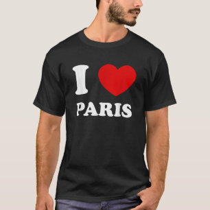 Camiseta Amo París I Corazón París Divertido París