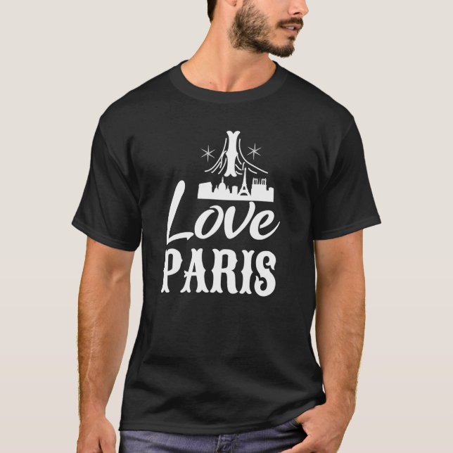 Camiseta Amo París París Francia (Anverso)