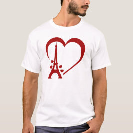 Camiseta Amo París, París romántico inspirado en los viajes