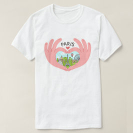 Camiseta Amo París, París romántico inspirado en los viajes