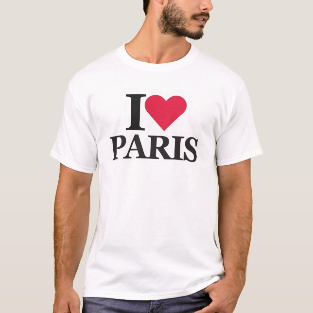 Camiseta Amo París, París romántico inspirado en los viajes (Anverso)