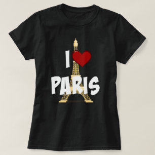 Camiseta "Amo París", Torre Eiffel