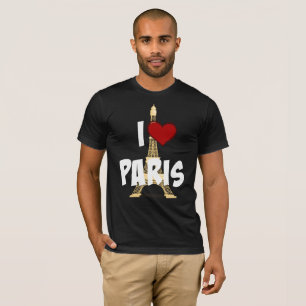 Camiseta "Amo París", Torre Eiffel
