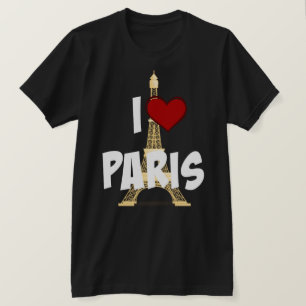 Camiseta Amo París, Torre Eiffel