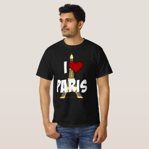 Camiseta "Amo París", Torre Eiffel