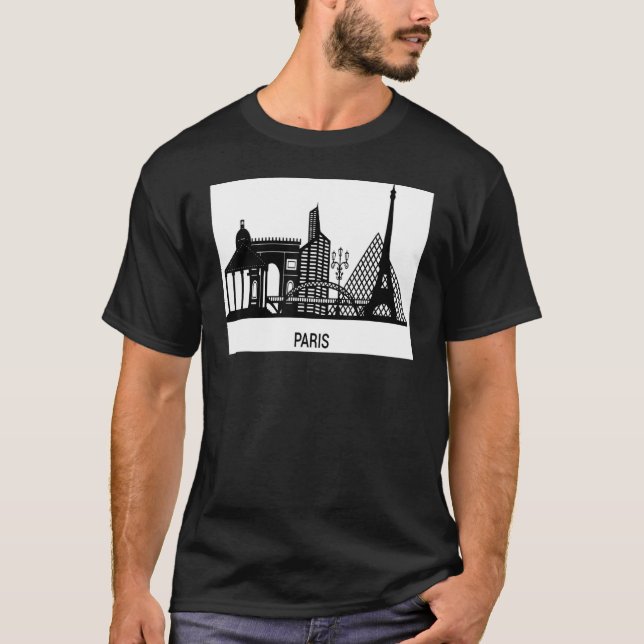 Camiseta Amo París Torre Eiffel Francia (Anverso)