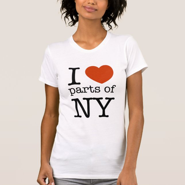 Camiseta Amo partes de Nueva York (Anverso)