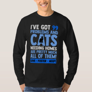 Camiseta Amo Páster Adoptar Gato Adopción Gato De Rescate A