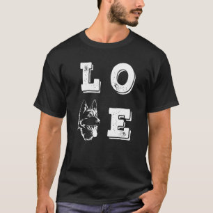 Camiseta Amo Pastor Alemán Amo Perros Perro