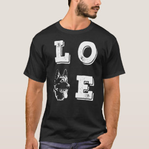 Camiseta Amo Pastor Alemán Amo Perros Perro