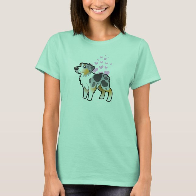 Camiseta Amo Pastor Australiano (Anverso)