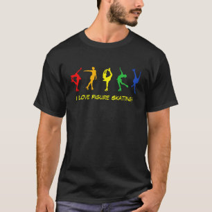 Camiseta Amo patinaje artístico - los patinadores del arco
