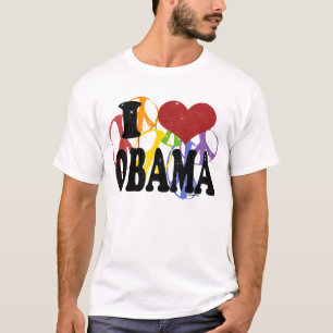 Camiseta Amo paz del gay de Obama