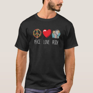 Camiseta Amo paz en equitación ecuestre equitación